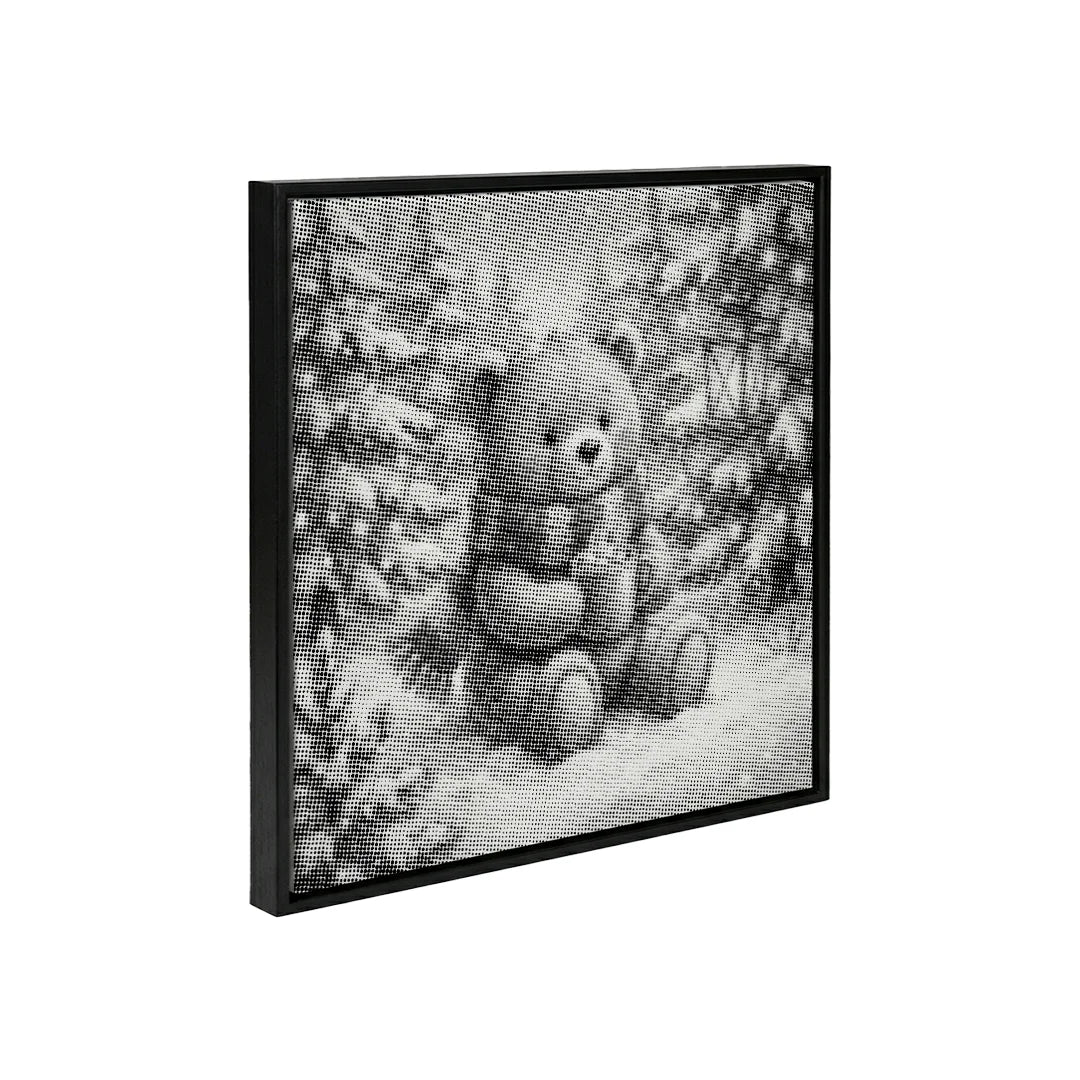 Malowanie kropek zimowego niedźwiedzia