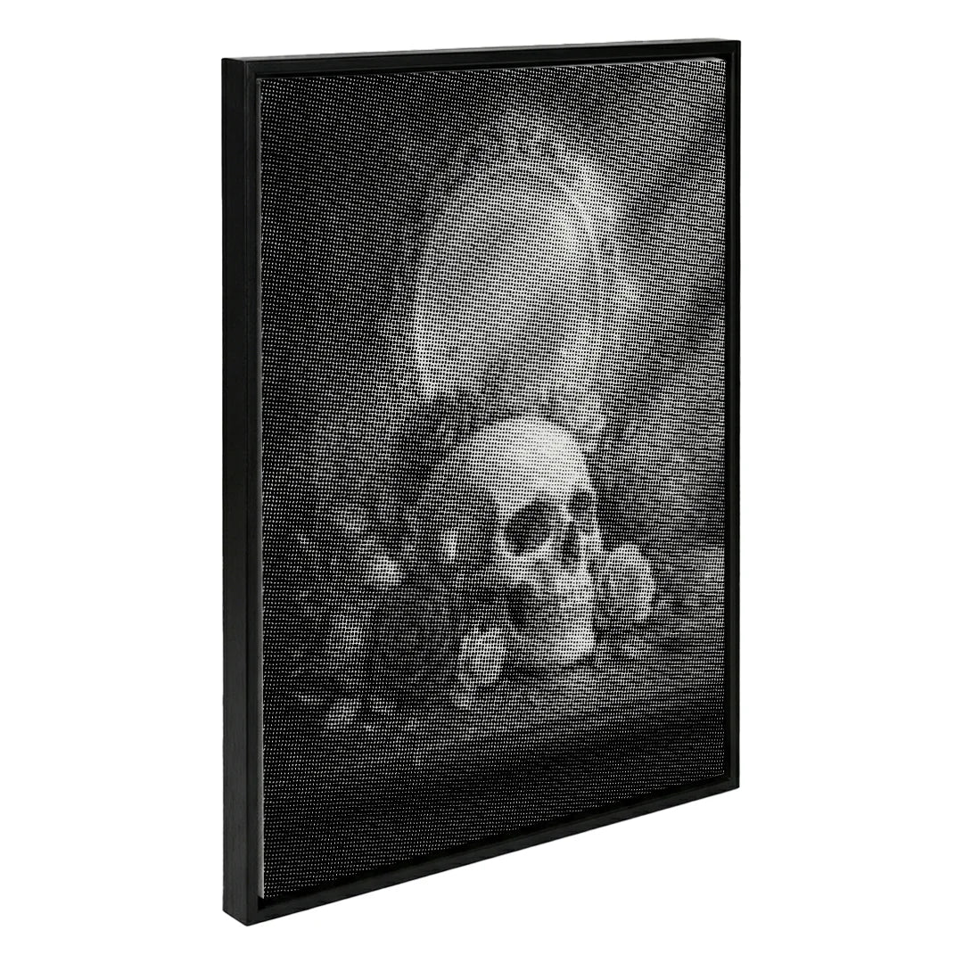 Czaszka z Kwiatami punktowe malowanie