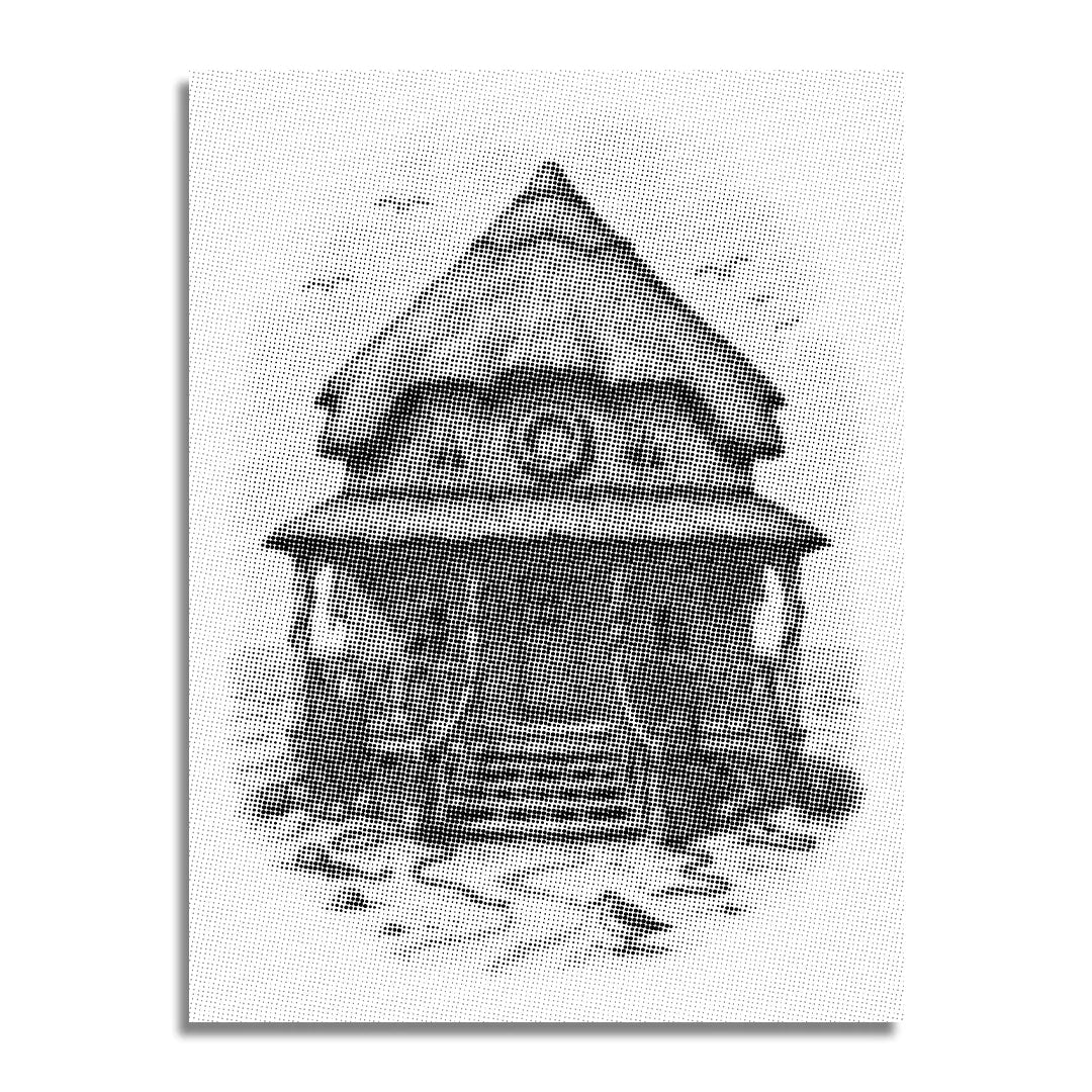 Malowanie kropek domku na plaży