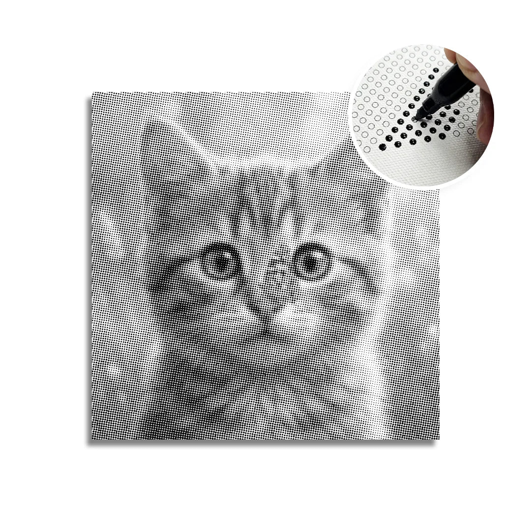 Kobiety z Wilkiem Punktowe Malowanie ➤ Wysyłka Następnego Dnia ✅ | Najwyższa Jakość