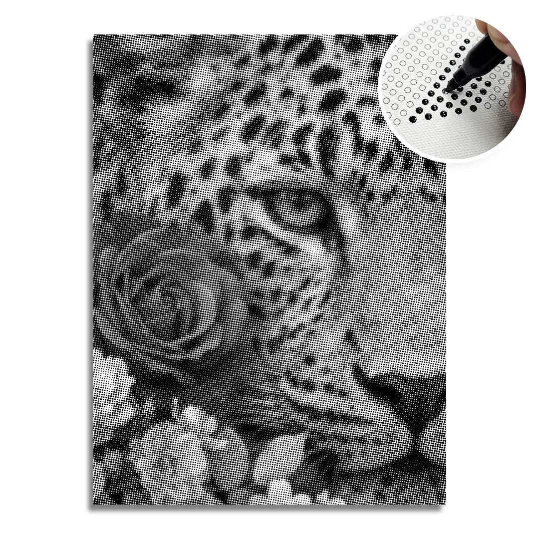 Kobiety z Wilkiem Punktowe Malowanie ➤ Wysyłka Następnego Dnia ✅ | Najwyższa Jakość