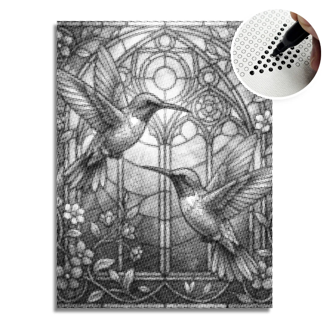 Kobiety z Wilkiem Punktowe Malowanie ➤ Wysyłka Następnego Dnia ✅ | Najwyższa Jakość