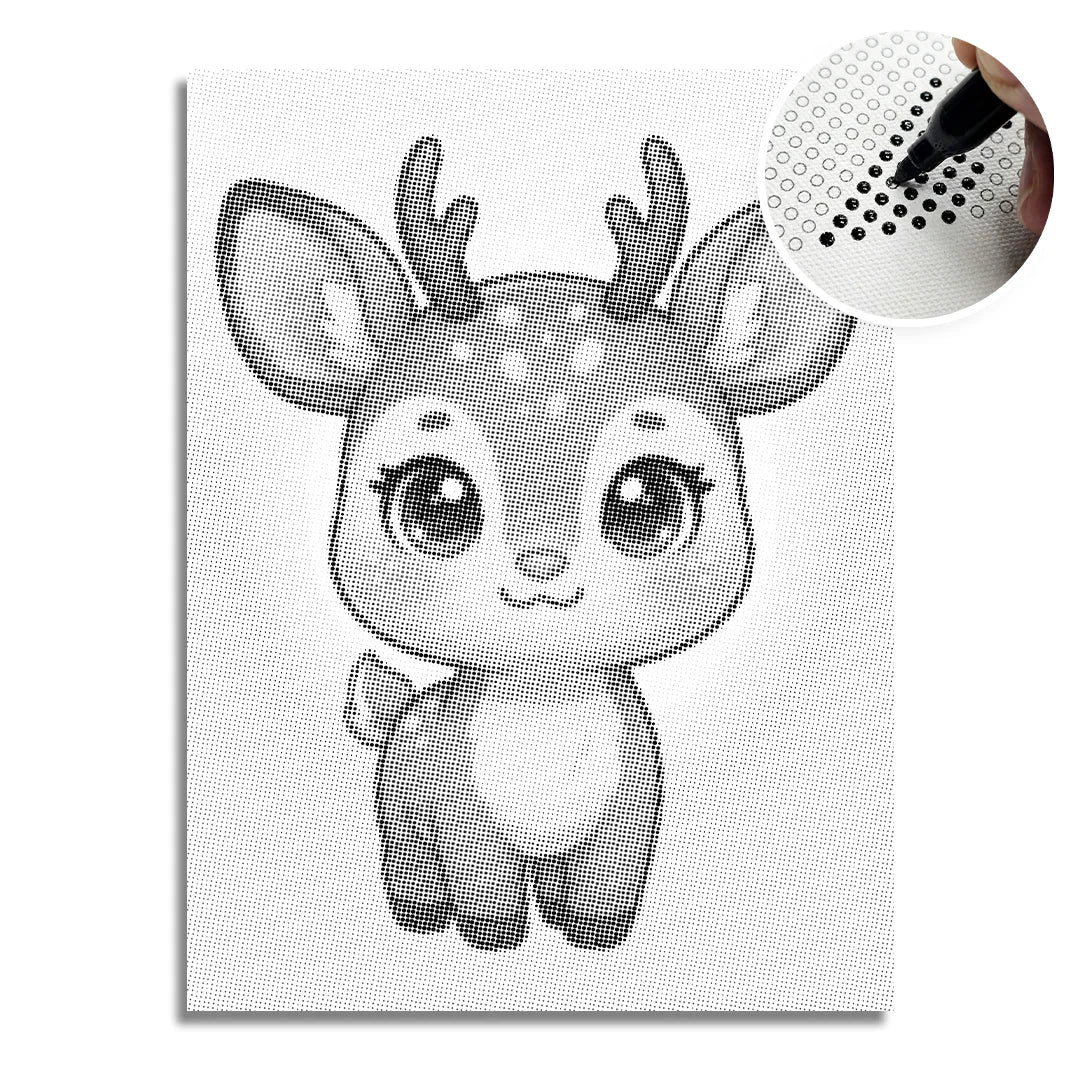 Kobiety z Wilkiem Punktowe Malowanie ➤ Wysyłka Następnego Dnia ✅ | Najwyższa Jakość