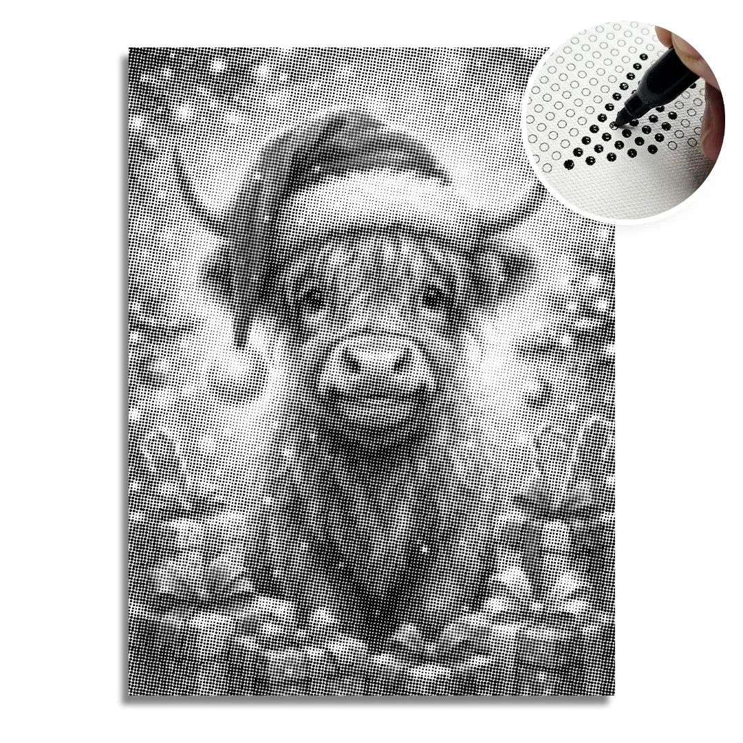 Kobiety z Wilkiem Punktowe Malowanie ➤ Wysyłka Następnego Dnia ✅ | Najwyższa Jakość