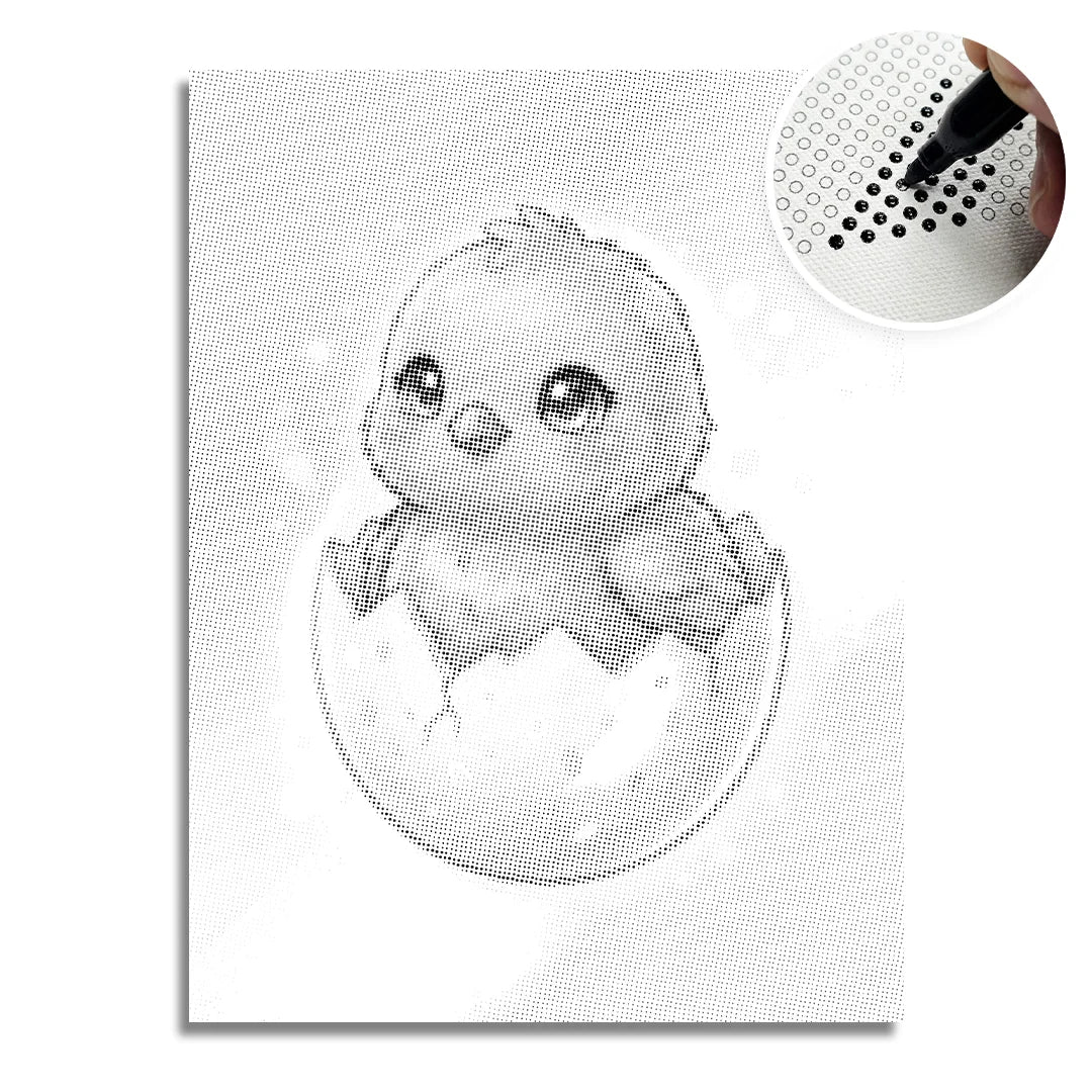 Kobiety z Wilkiem Punktowe Malowanie ➤ Wysyłka Następnego Dnia ✅ | Najwyższa Jakość