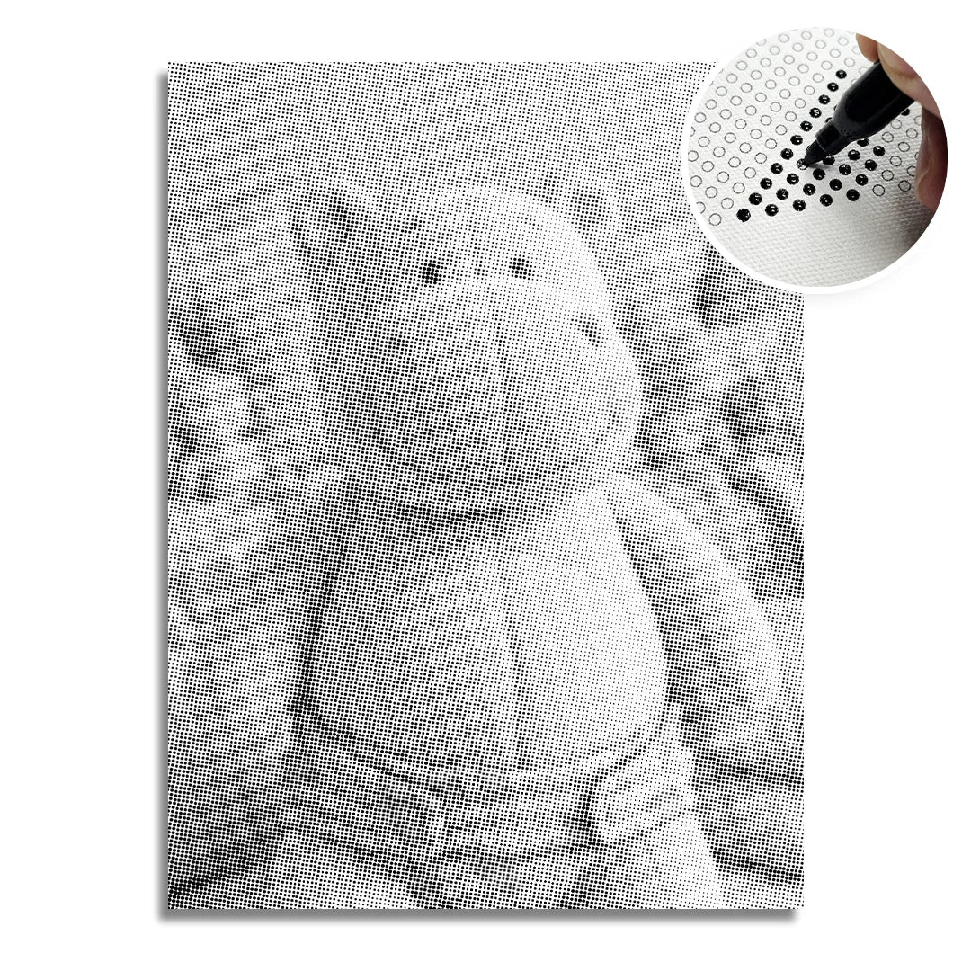 Kobiety z Wilkiem Punktowe Malowanie ➤ Wysyłka Następnego Dnia ✅ | Najwyższa Jakość