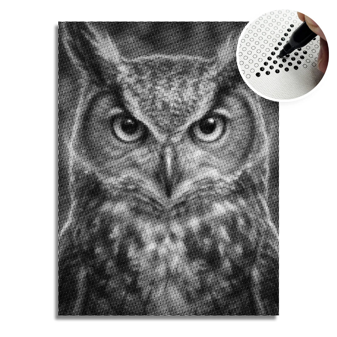 Kobiety z Wilkiem Punktowe Malowanie ➤ Wysyłka Następnego Dnia ✅ | Najwyższa Jakość