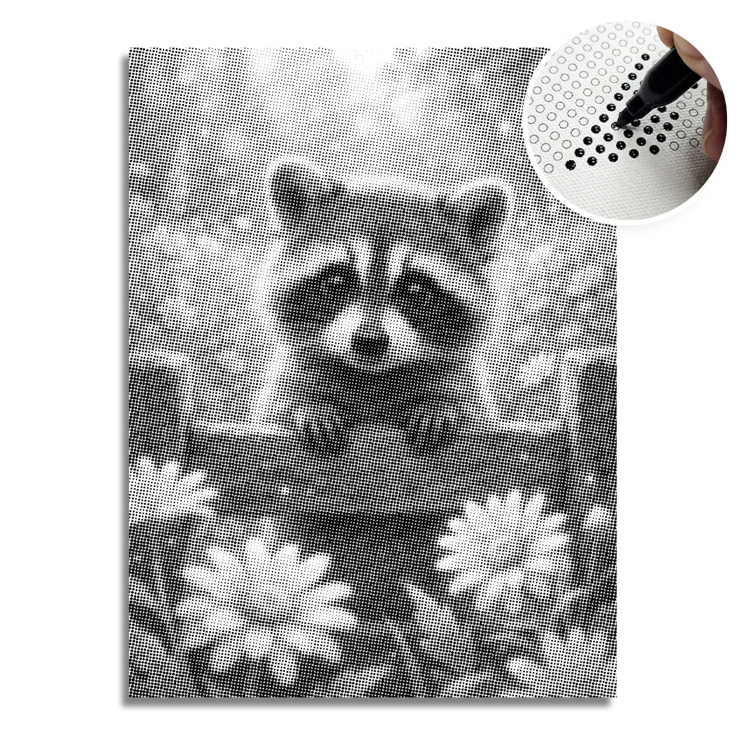 Kobiety z Wilkiem Punktowe Malowanie ➤ Wysyłka Następnego Dnia ✅ | Najwyższa Jakość