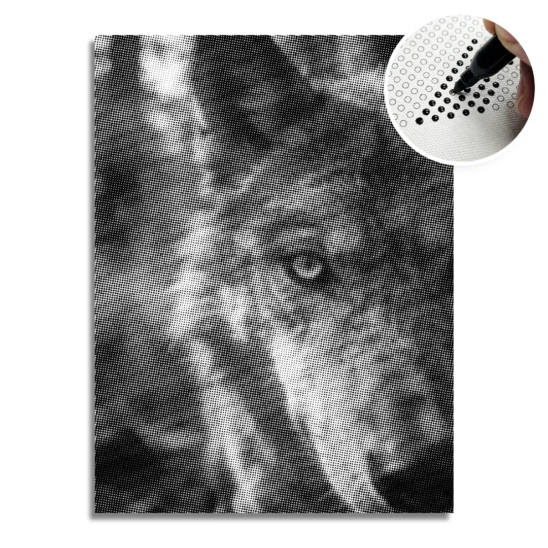 Wolf Dot Painting