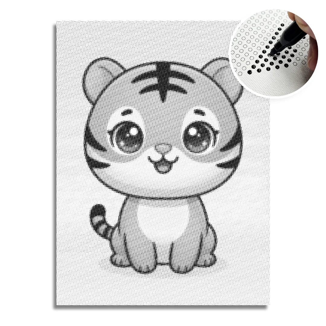 Kobiety z Wilkiem Punktowe Malowanie ➤ Wysyłka Następnego Dnia ✅ | Najwyższa Jakość