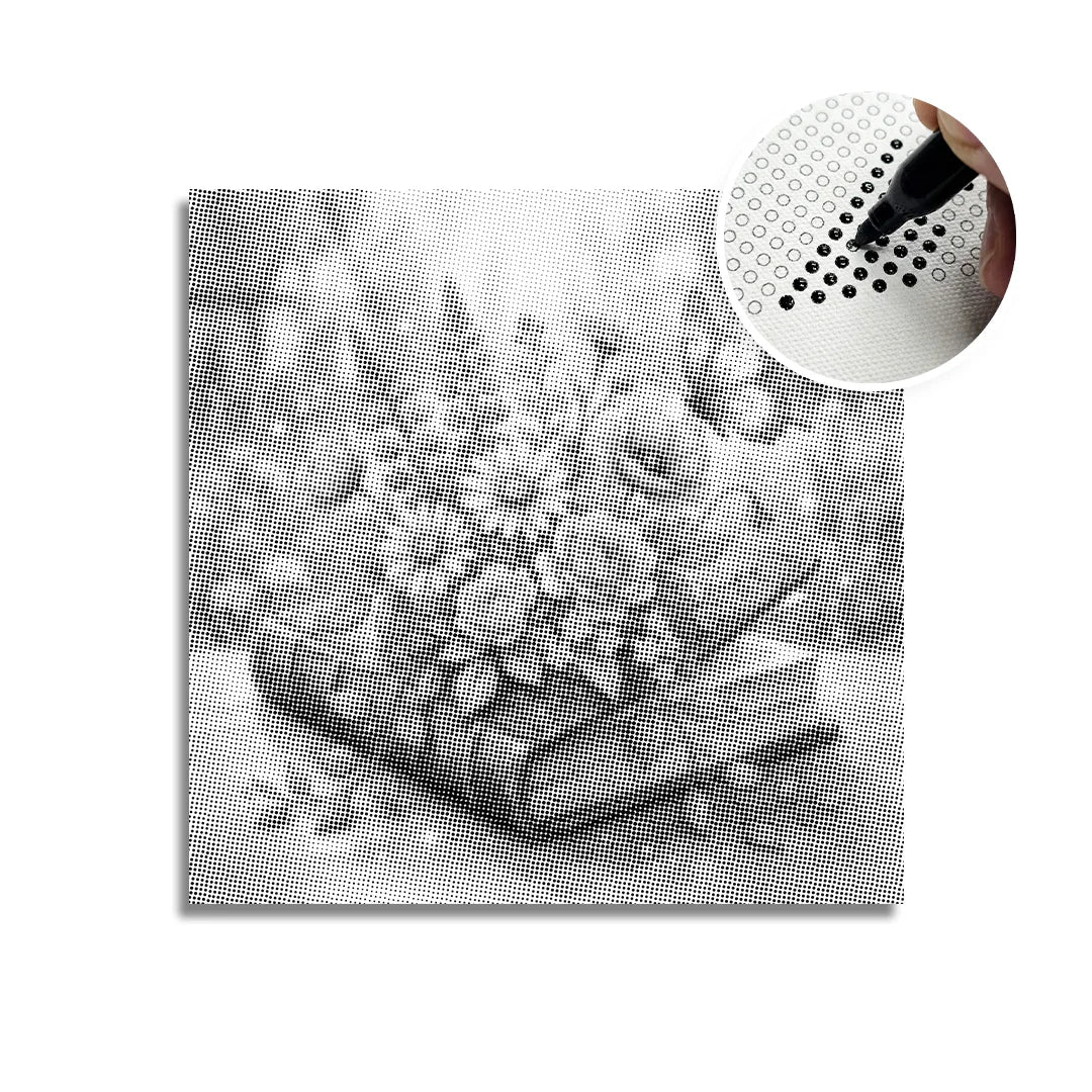 Kobiety z Wilkiem Punktowe Malowanie ➤ Wysyłka Następnego Dnia ✅ | Najwyższa Jakość