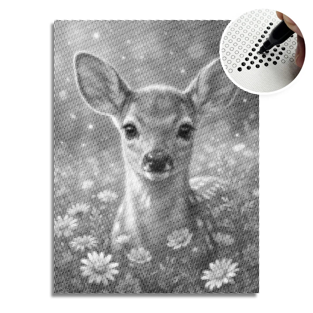 Kobiety z Wilkiem Punktowe Malowanie ➤ Wysyłka Następnego Dnia ✅ | Najwyższa Jakość