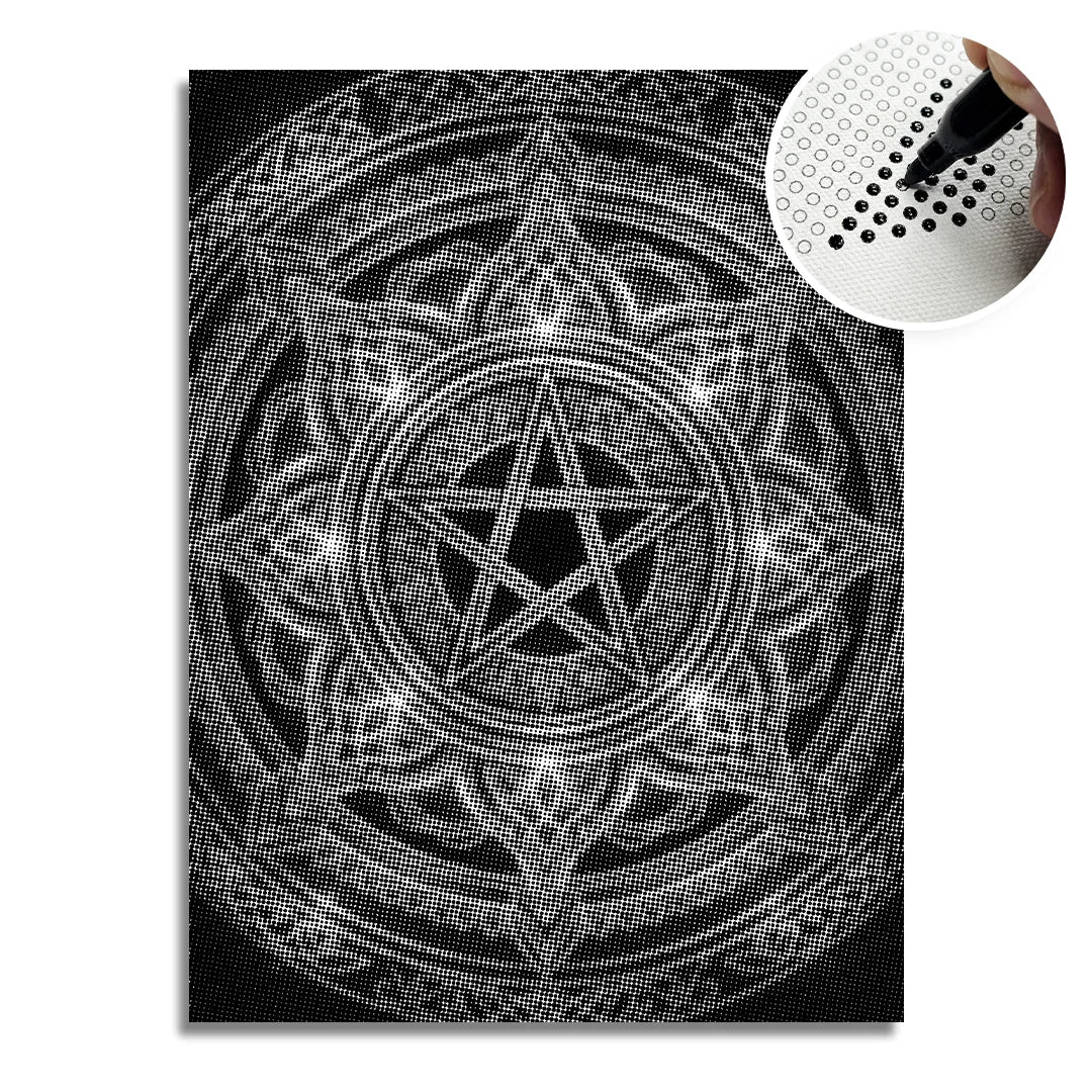 Kobiety z Wilkiem Punktowe Malowanie ➤ Wysyłka Następnego Dnia ✅ | Najwyższa Jakość