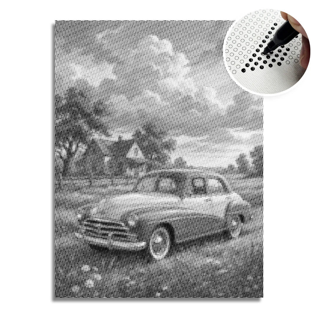 Kobiety z Wilkiem Punktowe Malowanie ➤ Wysyłka Następnego Dnia ✅ | Najwyższa Jakość