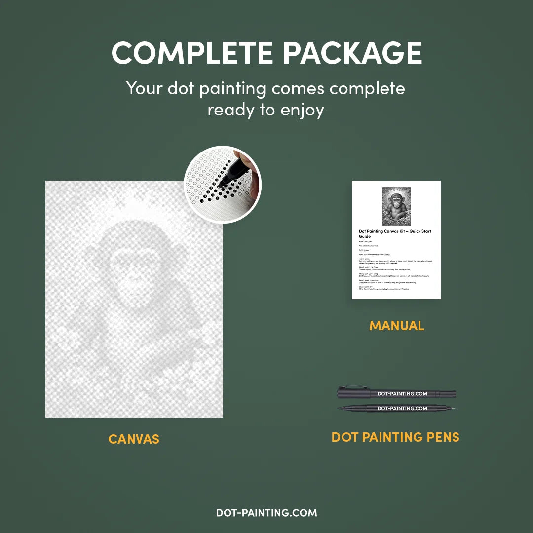 Kobiety z Wilkiem Punktowe Malowanie ➤ Wysyłka Następnego Dnia ✅ | Najwyższa Jakość