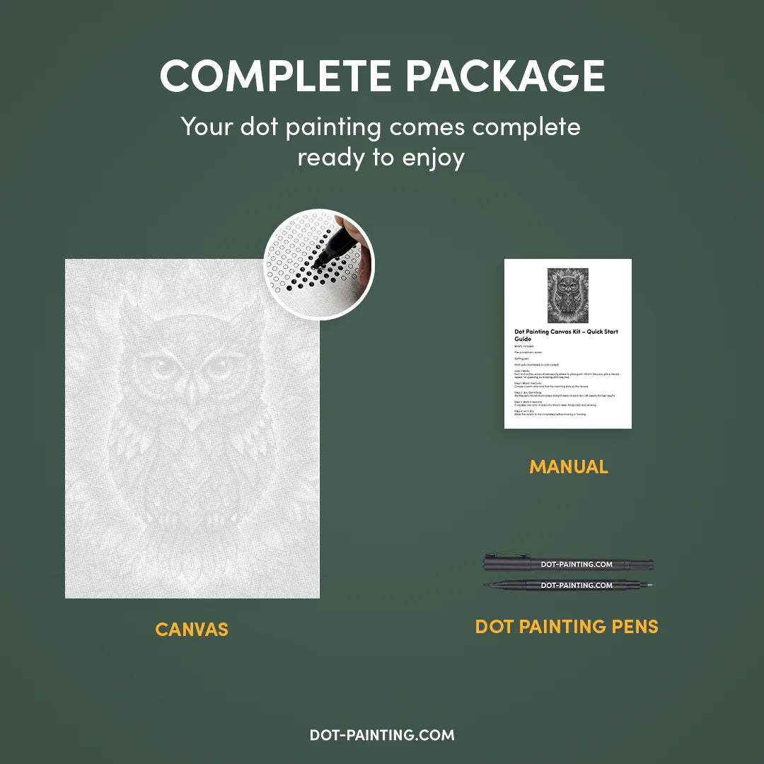 Kobiety z Wilkiem Punktowe Malowanie ➤ Wysyłka Następnego Dnia ✅ | Najwyższa Jakość