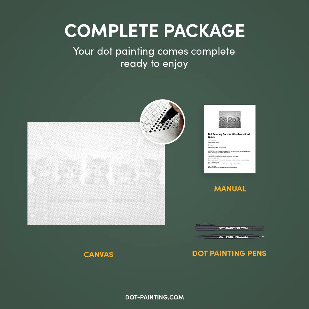 Kobiety z Wilkiem Punktowe Malowanie ➤ Wysyłka Następnego Dnia ✅ | Najwyższa Jakość