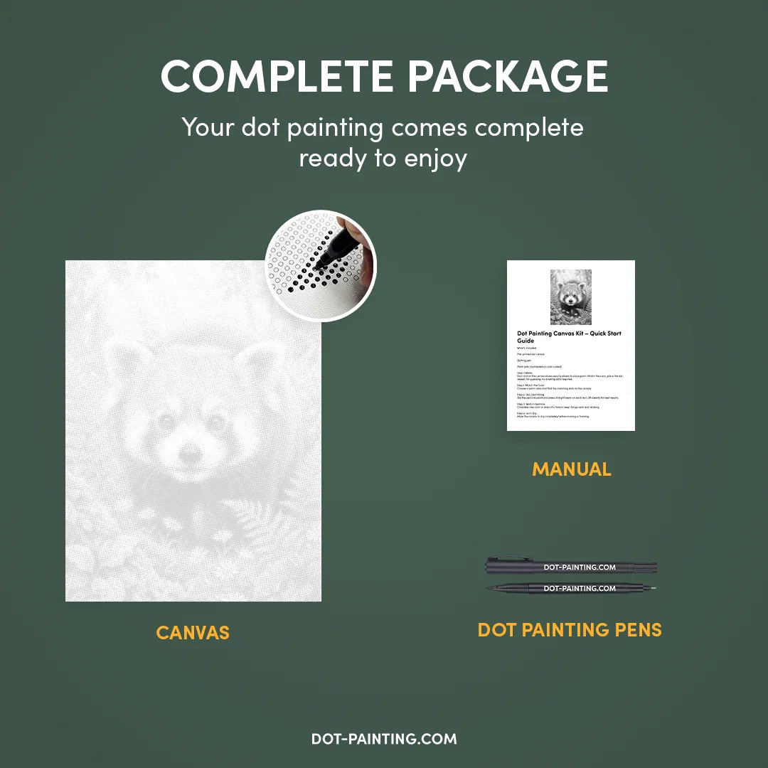 Kobiety z Wilkiem Punktowe Malowanie ➤ Wysyłka Następnego Dnia ✅ | Najwyższa Jakość