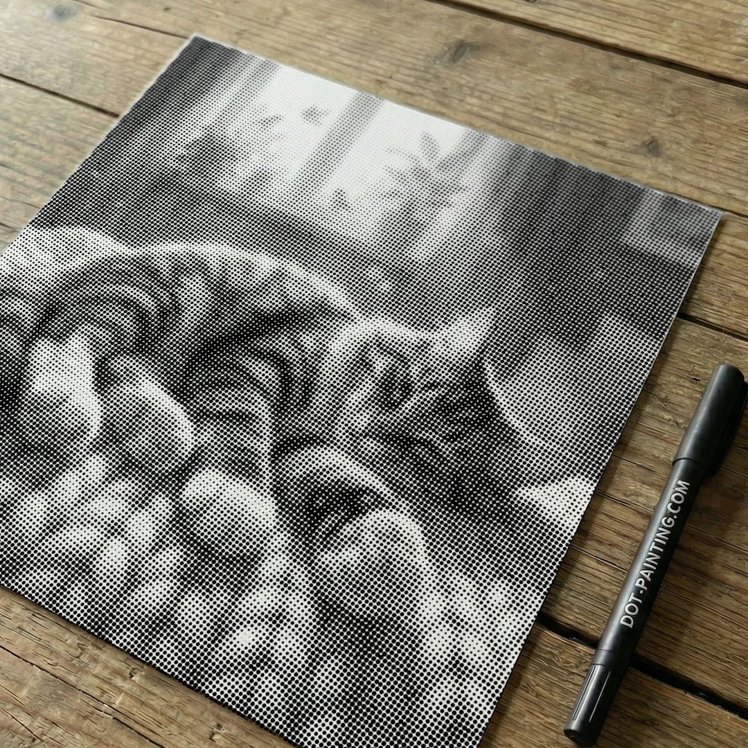 Kobiety z Wilkiem Punktowe Malowanie ➤ Wysyłka Następnego Dnia ✅ | Najwyższa Jakość