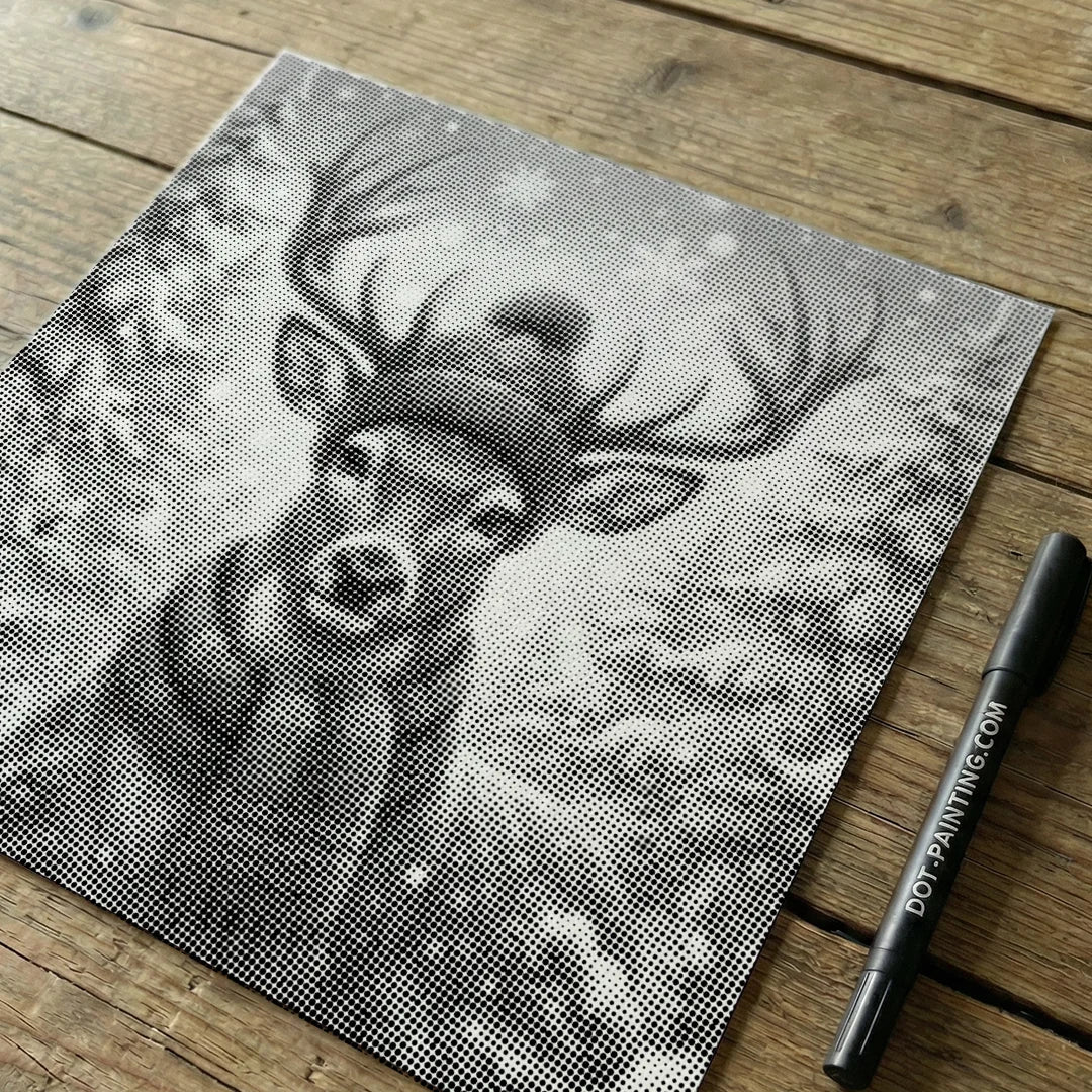 Kobiety z Wilkiem Punktowe Malowanie ➤ Wysyłka Następnego Dnia ✅ | Najwyższa Jakość