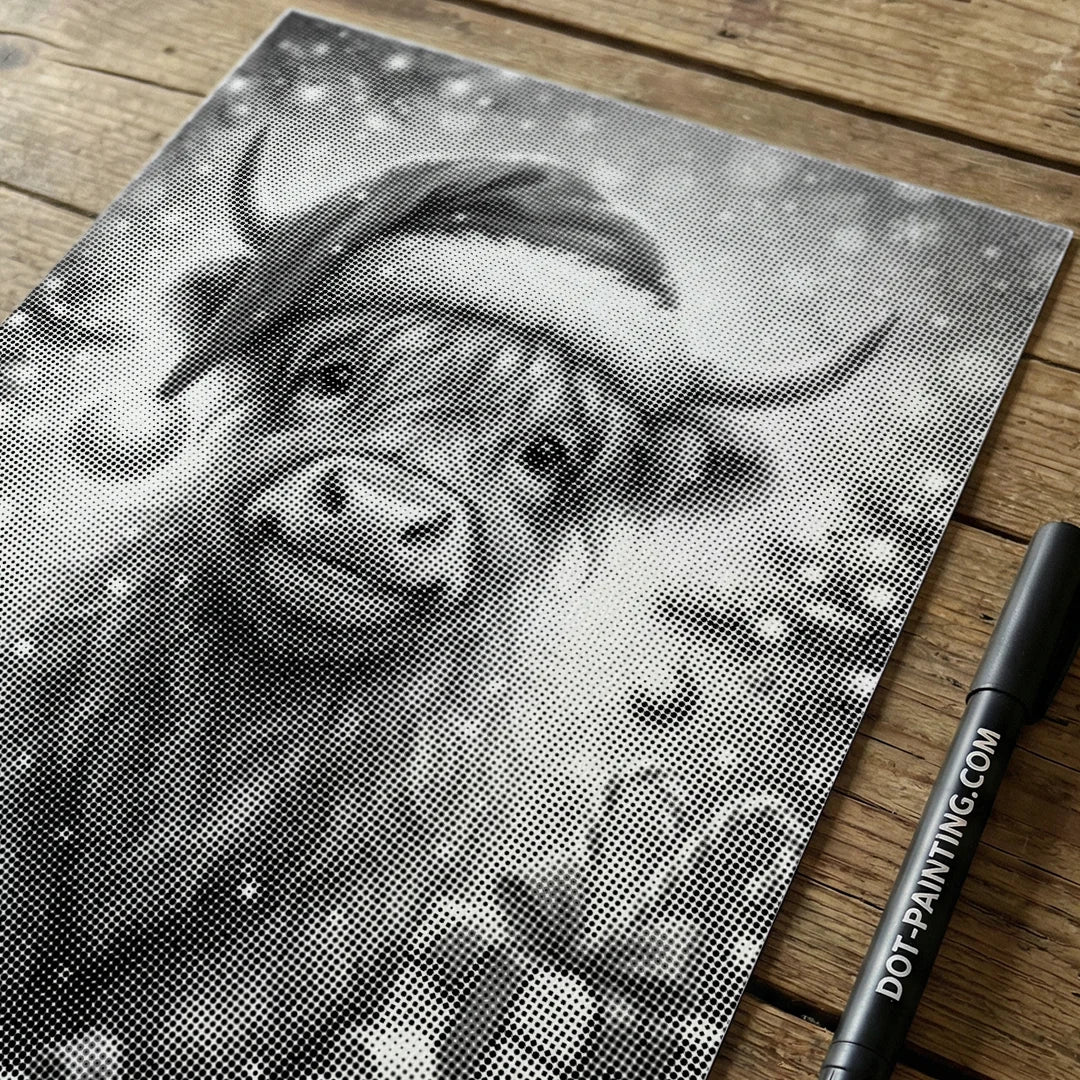 Kobiety z Wilkiem Punktowe Malowanie ➤ Wysyłka Następnego Dnia ✅ | Najwyższa Jakość