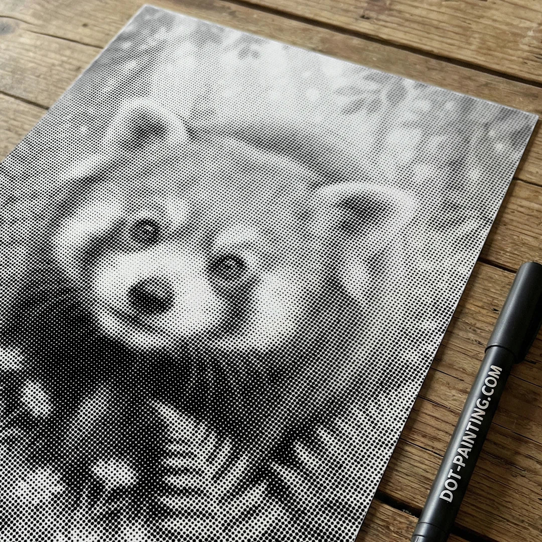 Kobiety z Wilkiem Punktowe Malowanie ➤ Wysyłka Następnego Dnia ✅ | Najwyższa Jakość