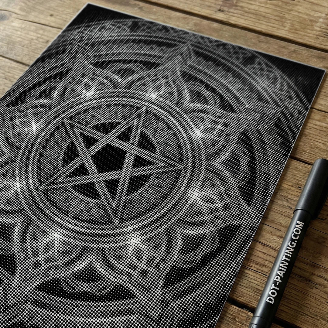 Kobiety z Wilkiem Punktowe Malowanie ➤ Wysyłka Następnego Dnia ✅ | Najwyższa Jakość