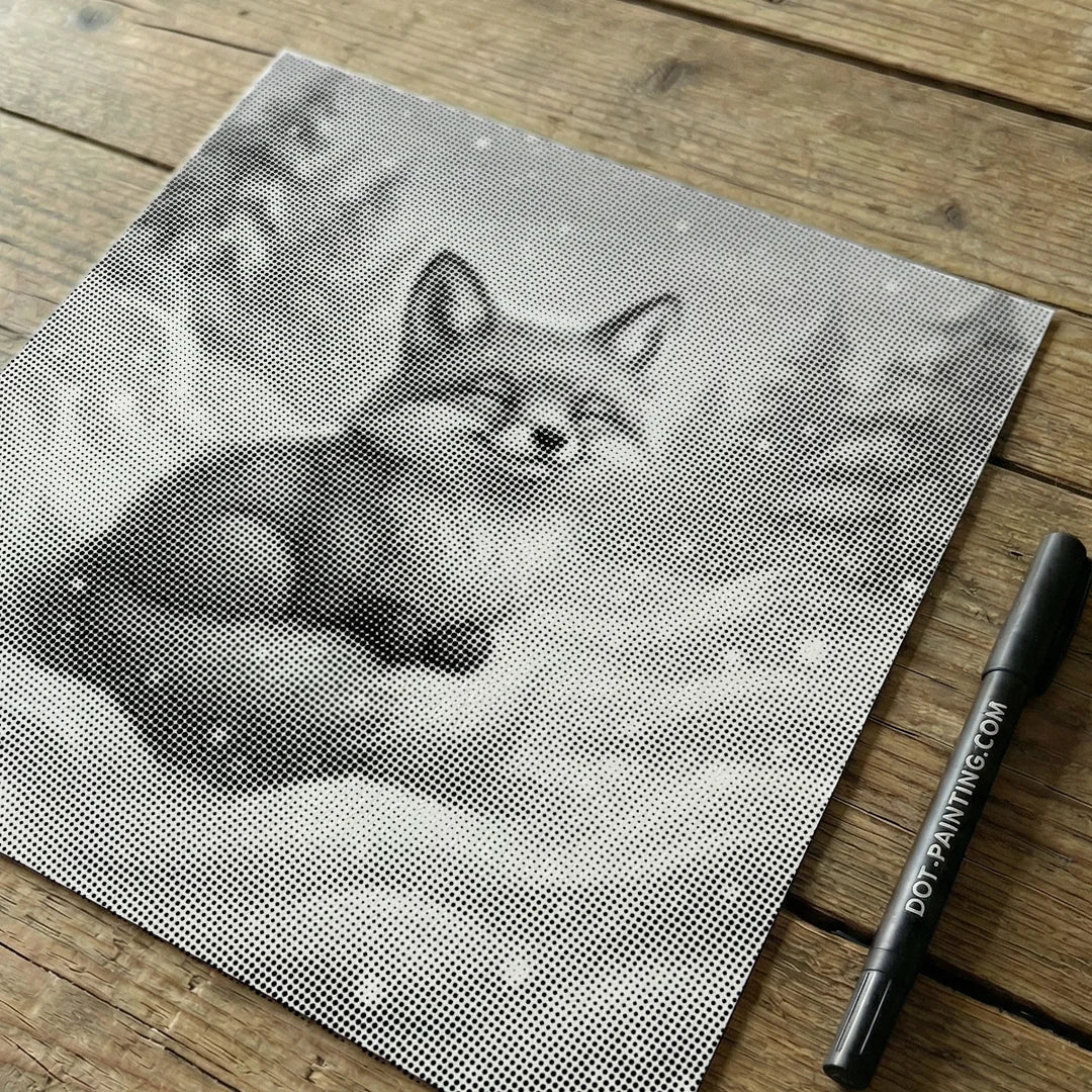 Kobiety z Wilkiem Punktowe Malowanie ➤ Wysyłka Następnego Dnia ✅ | Najwyższa Jakość