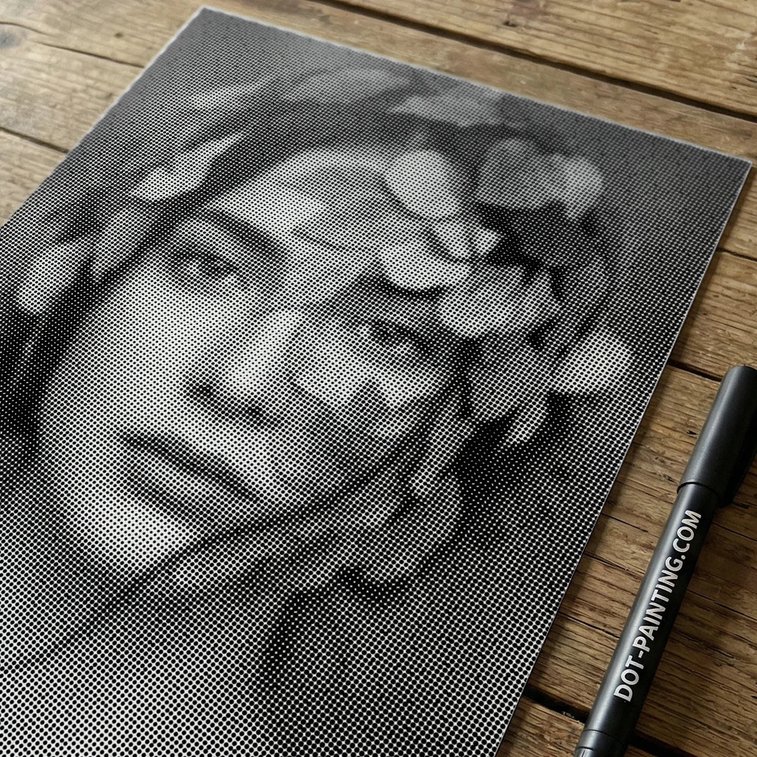 Kobiety z Wilkiem Punktowe Malowanie ➤ Wysyłka Następnego Dnia ✅ | Najwyższa Jakość