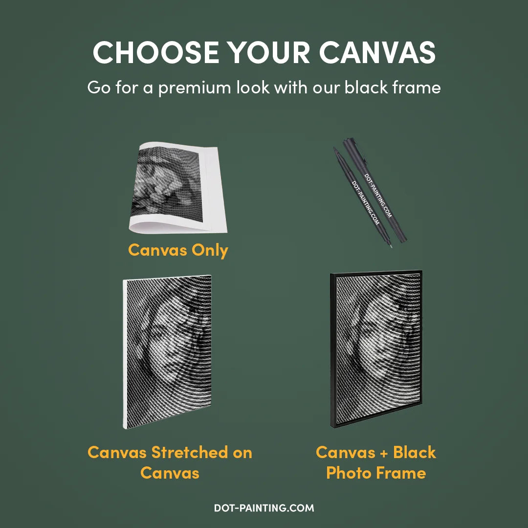 Kobiety z Wilkiem Punktowe Malowanie ➤ Wysyłka Następnego Dnia ✅ | Najwyższa Jakość