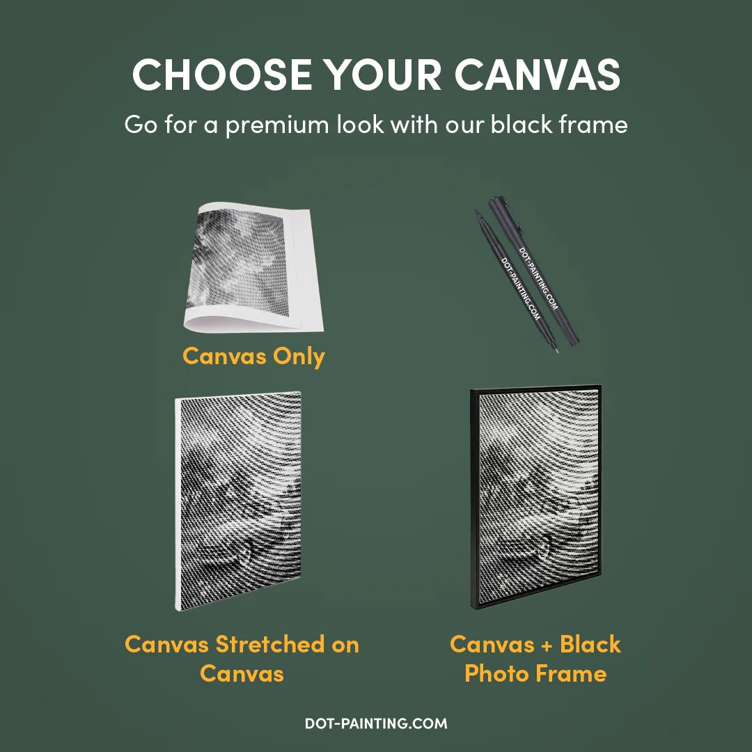 Kobiety z Wilkiem Punktowe Malowanie ➤ Wysyłka Następnego Dnia ✅ | Najwyższa Jakość