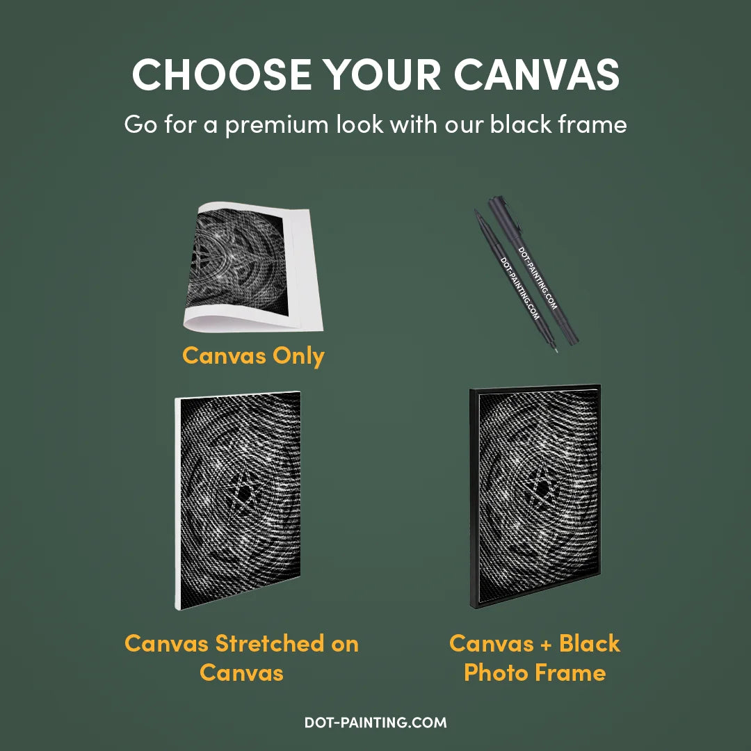 Kobiety z Wilkiem Punktowe Malowanie ➤ Wysyłka Następnego Dnia ✅ | Najwyższa Jakość