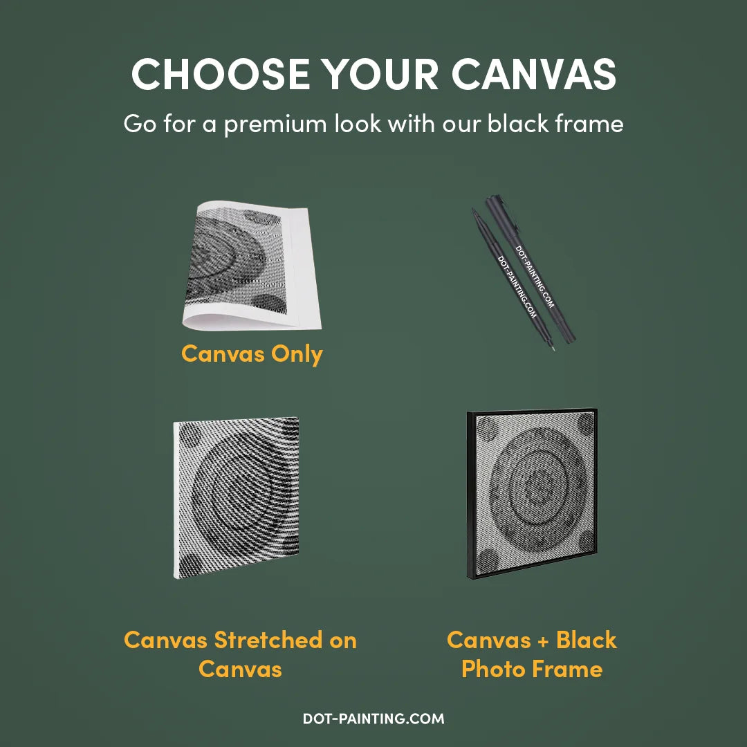 Kobiety z Wilkiem Punktowe Malowanie ➤ Wysyłka Następnego Dnia ✅ | Najwyższa Jakość