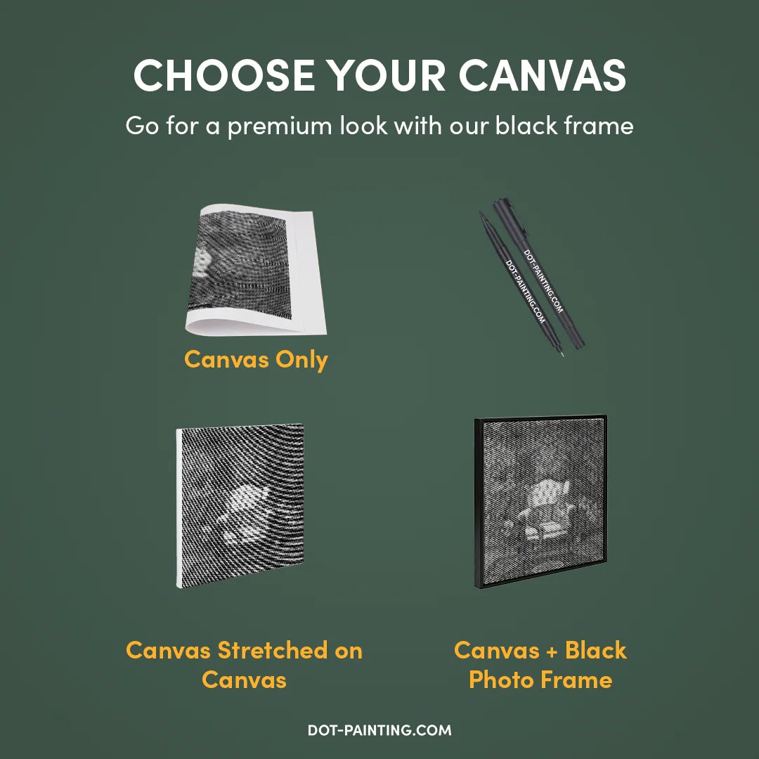 Kobiety z Wilkiem Punktowe Malowanie ➤ Wysyłka Następnego Dnia ✅ | Najwyższa Jakość