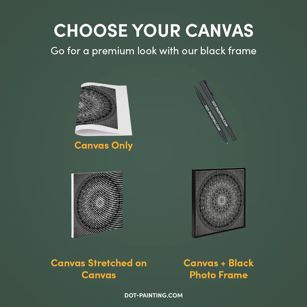 Kobiety z Wilkiem Punktowe Malowanie ➤ Wysyłka Następnego Dnia ✅ | Najwyższa Jakość