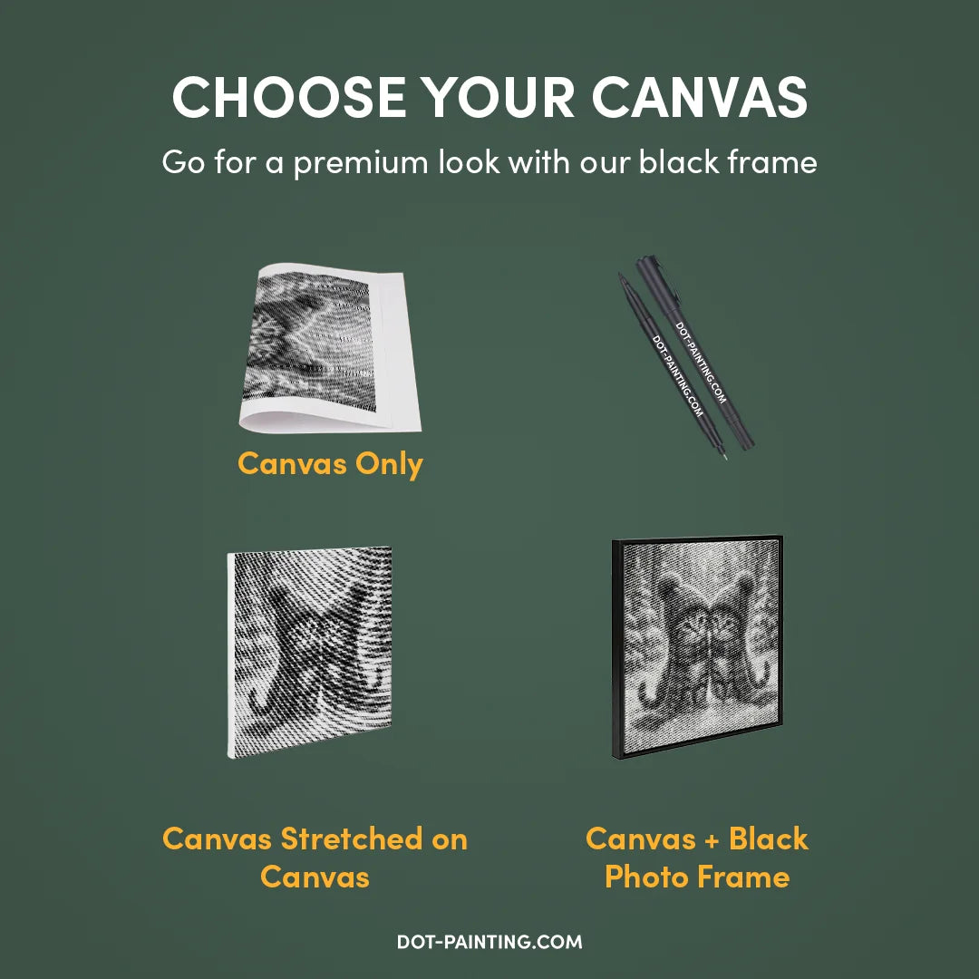 Kobiety z Wilkiem Punktowe Malowanie ➤ Wysyłka Następnego Dnia ✅ | Najwyższa Jakość