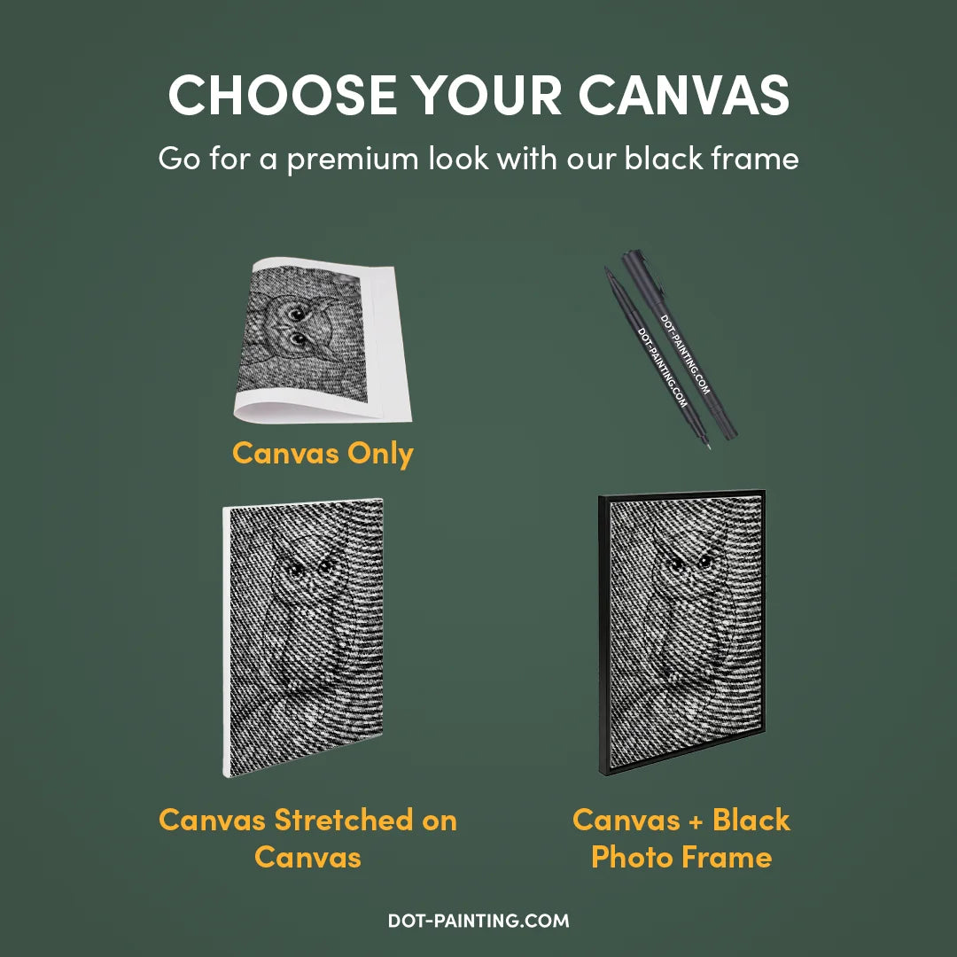 Kobiety z Wilkiem Punktowe Malowanie ➤ Wysyłka Następnego Dnia ✅ | Najwyższa Jakość