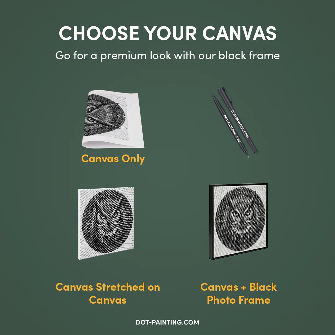 Kobiety z Wilkiem Punktowe Malowanie ➤ Wysyłka Następnego Dnia ✅ | Najwyższa Jakość