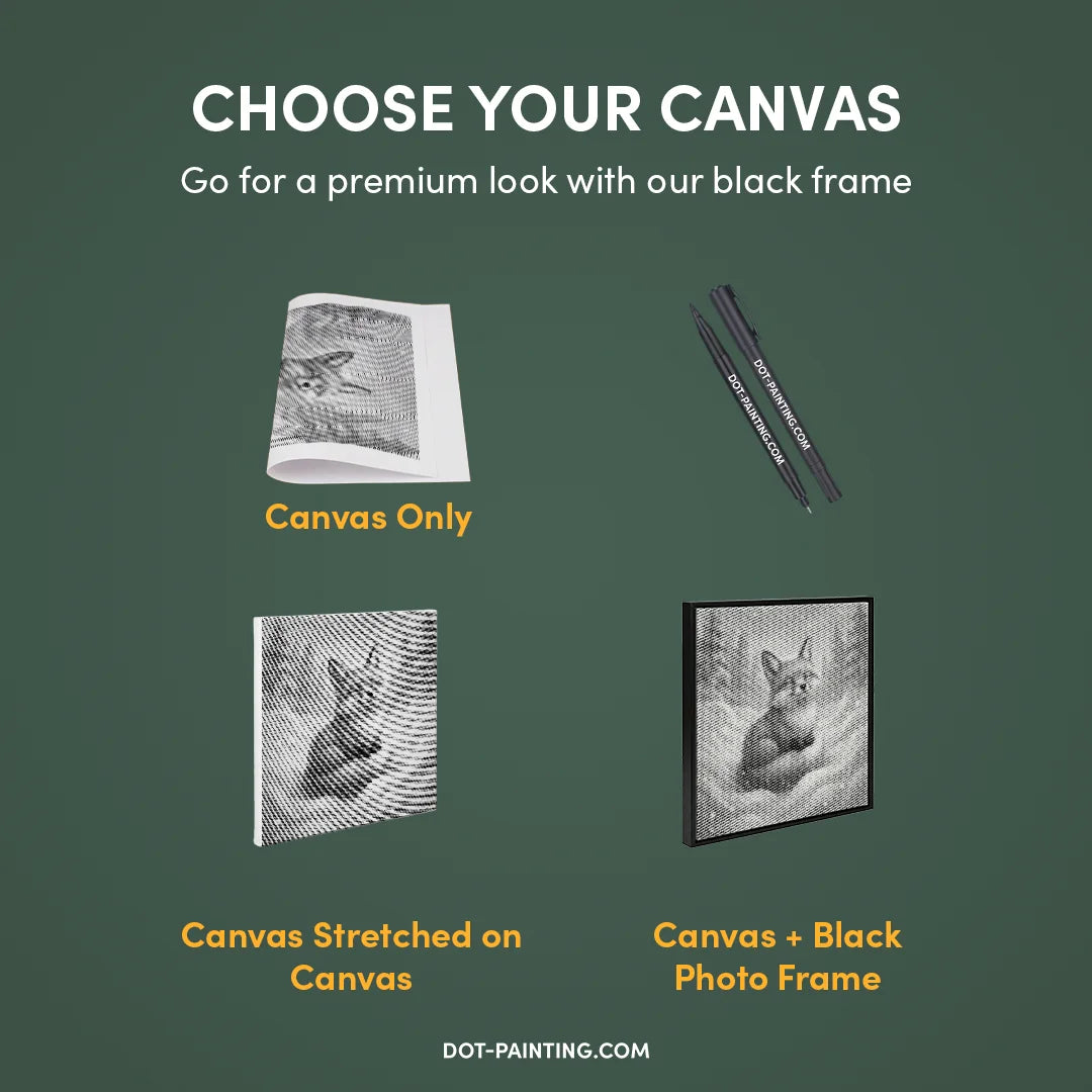 Kobiety z Wilkiem Punktowe Malowanie ➤ Wysyłka Następnego Dnia ✅ | Najwyższa Jakość