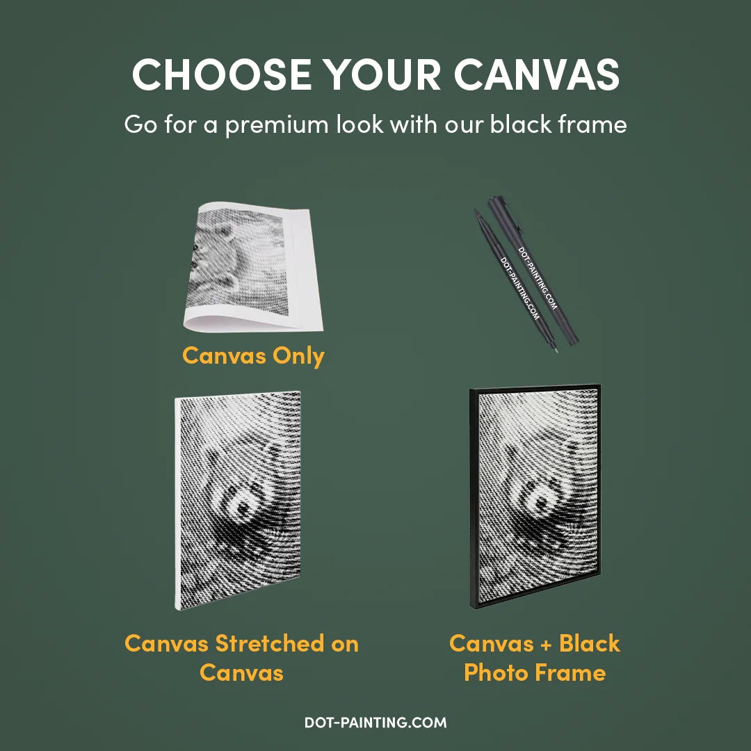 Kobiety z Wilkiem Punktowe Malowanie ➤ Wysyłka Następnego Dnia ✅ | Najwyższa Jakość