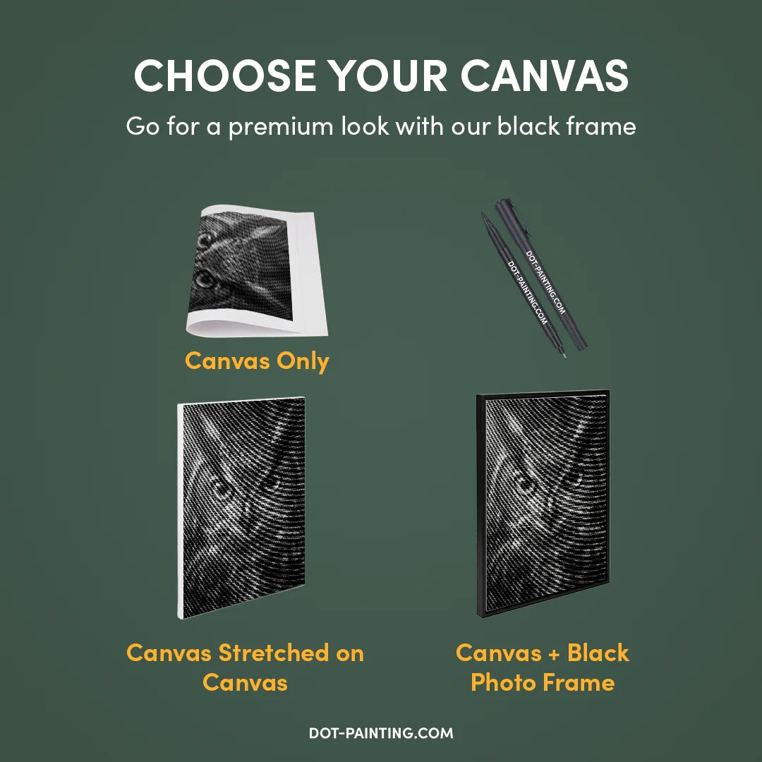 Kobiety z Wilkiem Punktowe Malowanie ➤ Wysyłka Następnego Dnia ✅ | Najwyższa Jakość