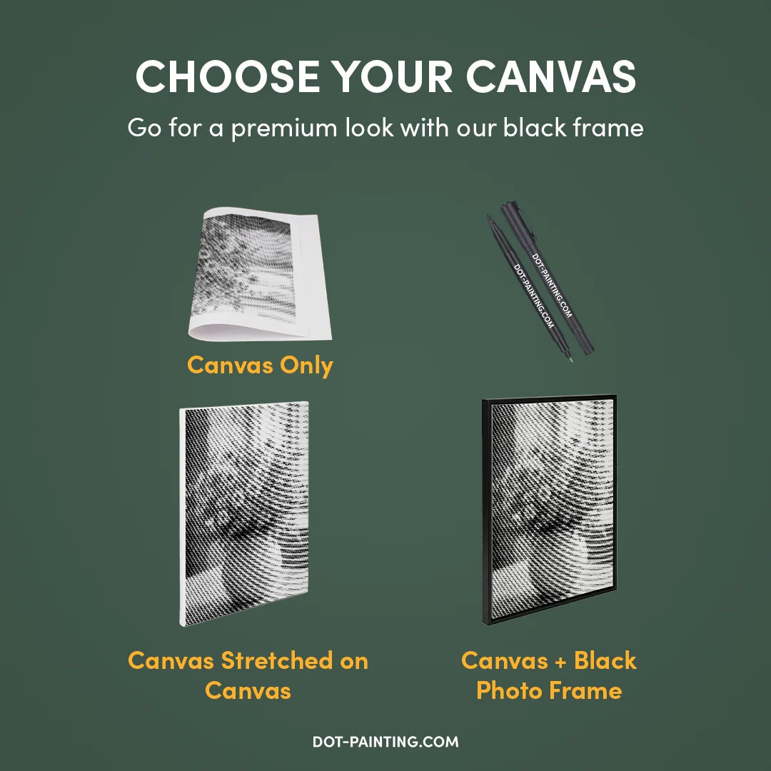 Kobiety z Wilkiem Punktowe Malowanie ➤ Wysyłka Następnego Dnia ✅ | Najwyższa Jakość