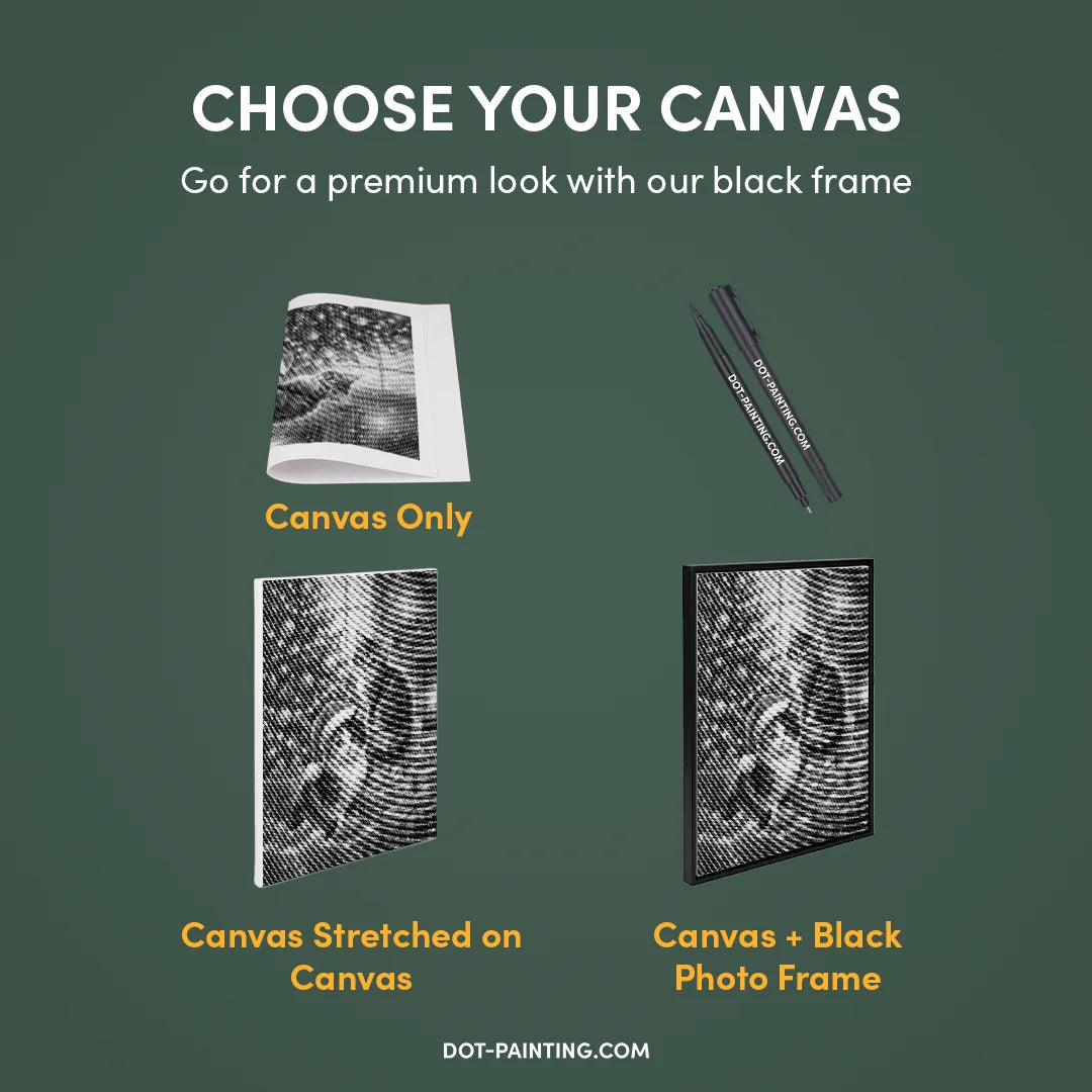 Kobiety z Wilkiem Punktowe Malowanie ➤ Wysyłka Następnego Dnia ✅ | Najwyższa Jakość