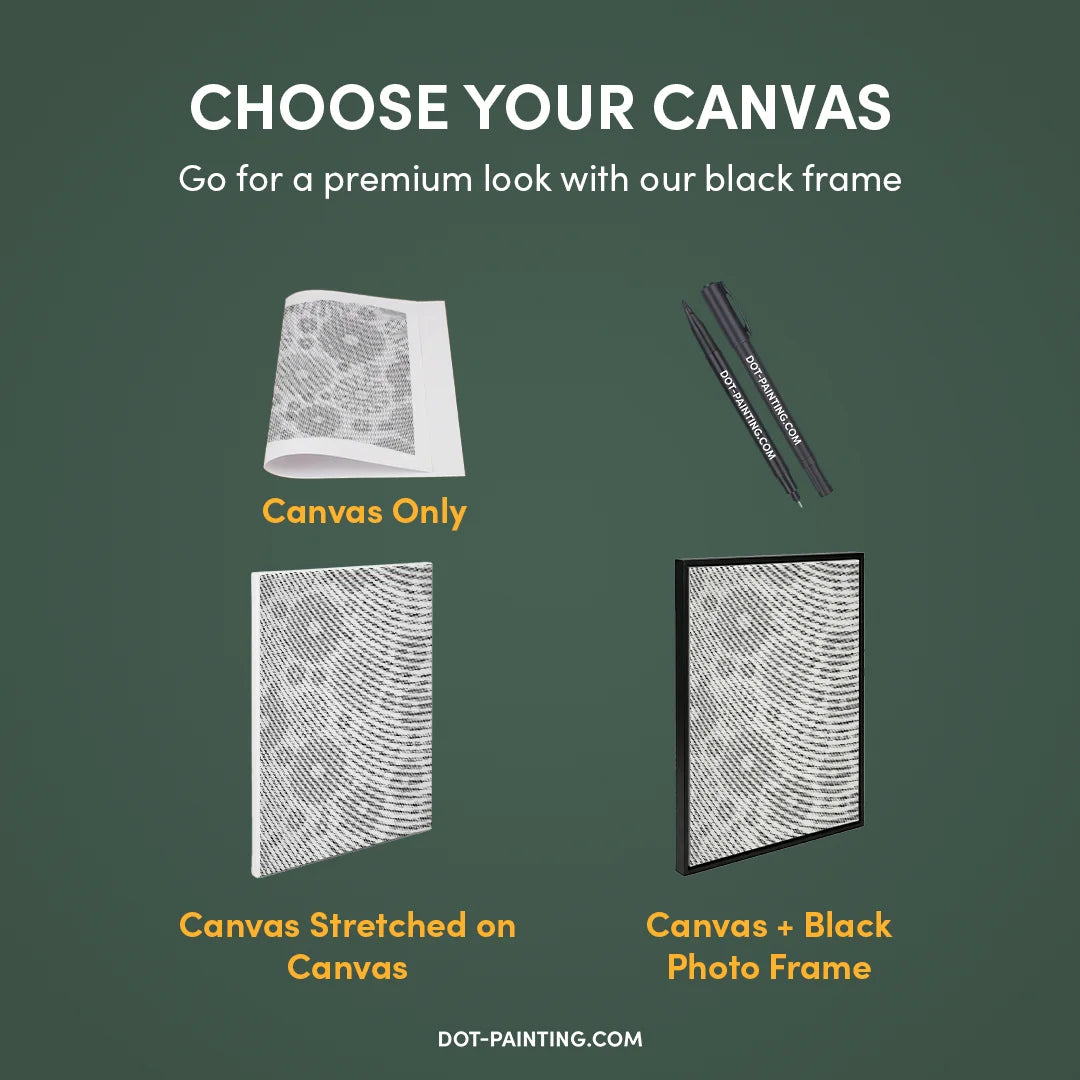 Kobiety z Wilkiem Punktowe Malowanie ➤ Wysyłka Następnego Dnia ✅ | Najwyższa Jakość