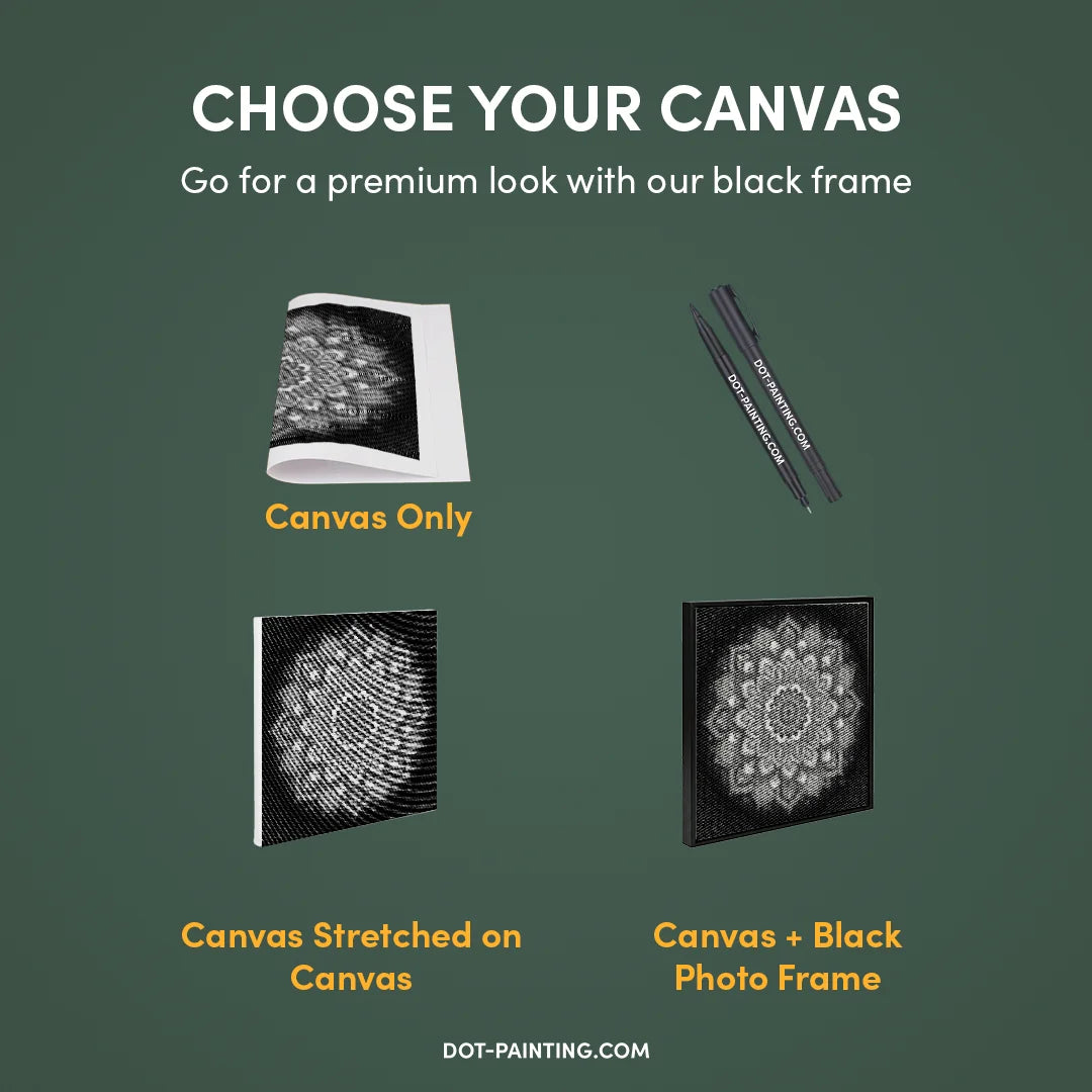 Kobiety z Wilkiem Punktowe Malowanie ➤ Wysyłka Następnego Dnia ✅ | Najwyższa Jakość