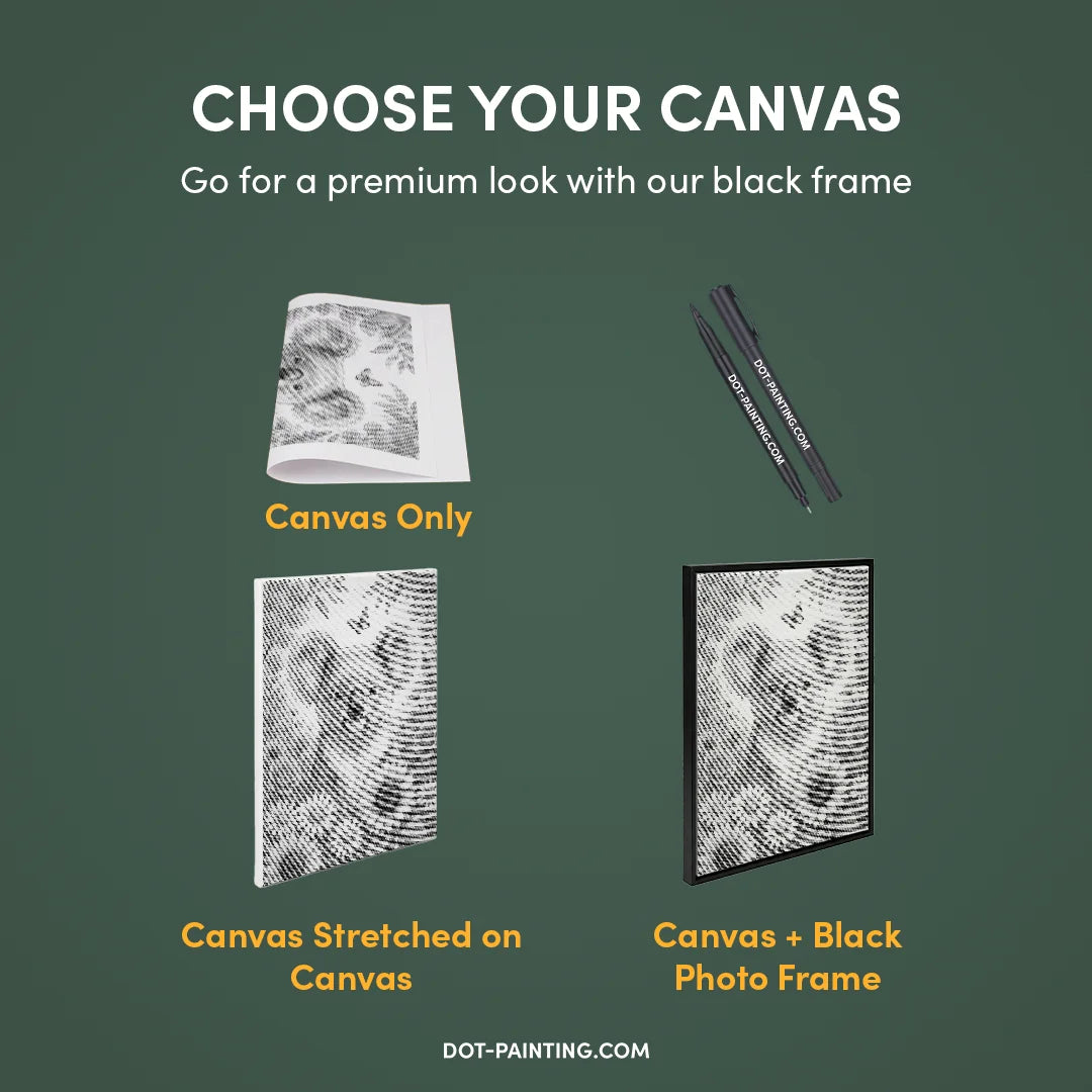 Kobiety z Wilkiem Punktowe Malowanie ➤ Wysyłka Następnego Dnia ✅ | Najwyższa Jakość