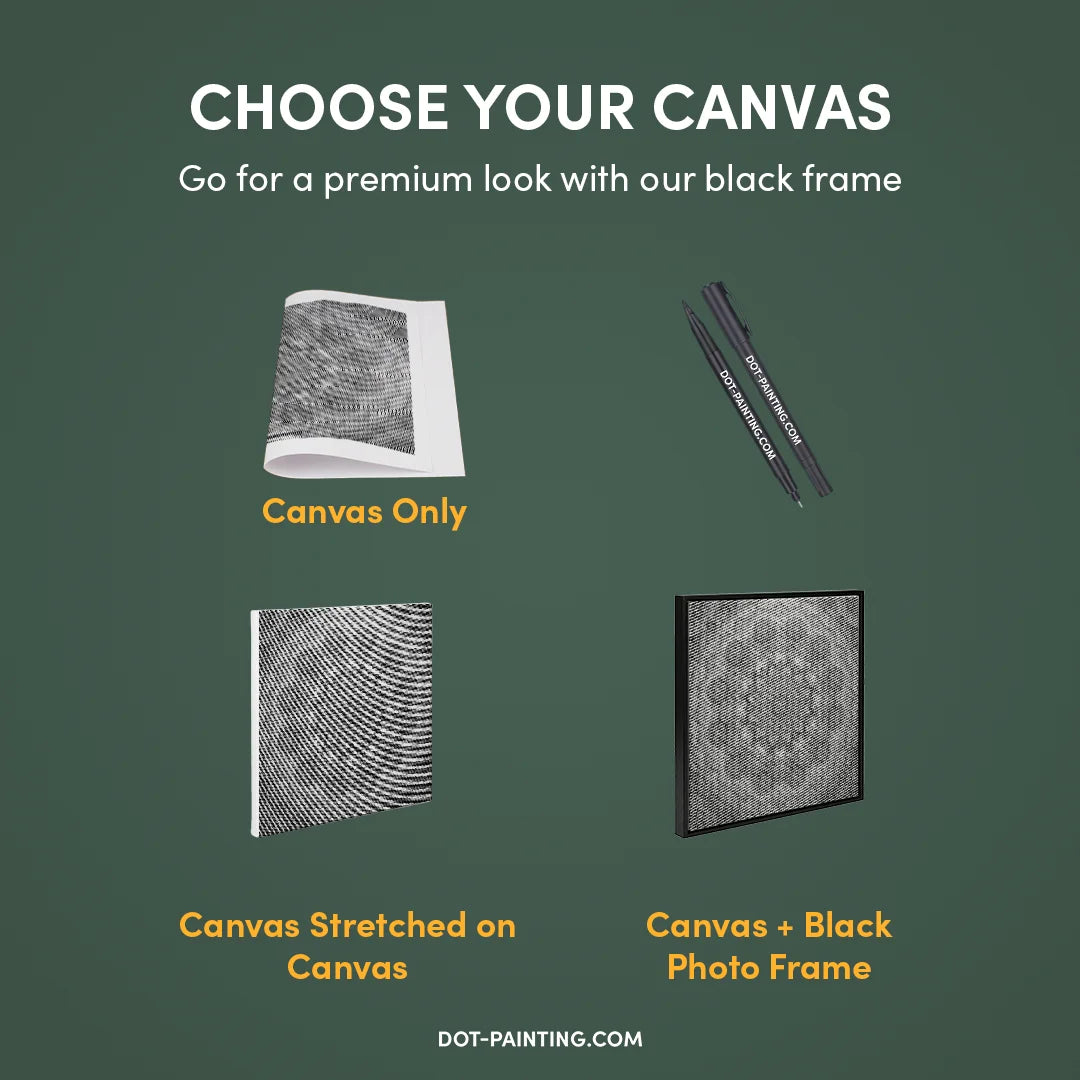 Kobiety z Wilkiem Punktowe Malowanie ➤ Wysyłka Następnego Dnia ✅ | Najwyższa Jakość