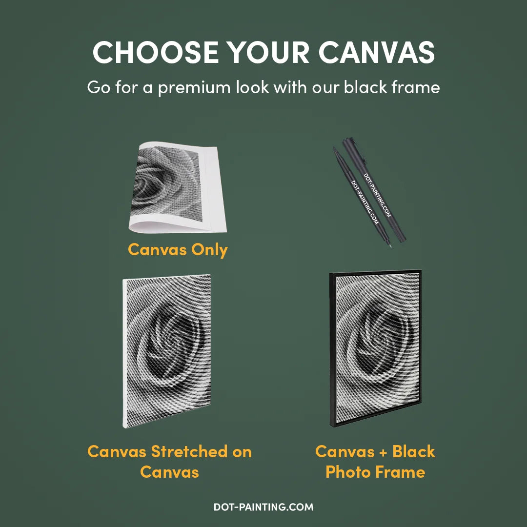 Zestaw do malowania kropkowego Róża ➤ Dostawa następnego dnia ✅ | Najwyższa jakość Dotpainting.pl