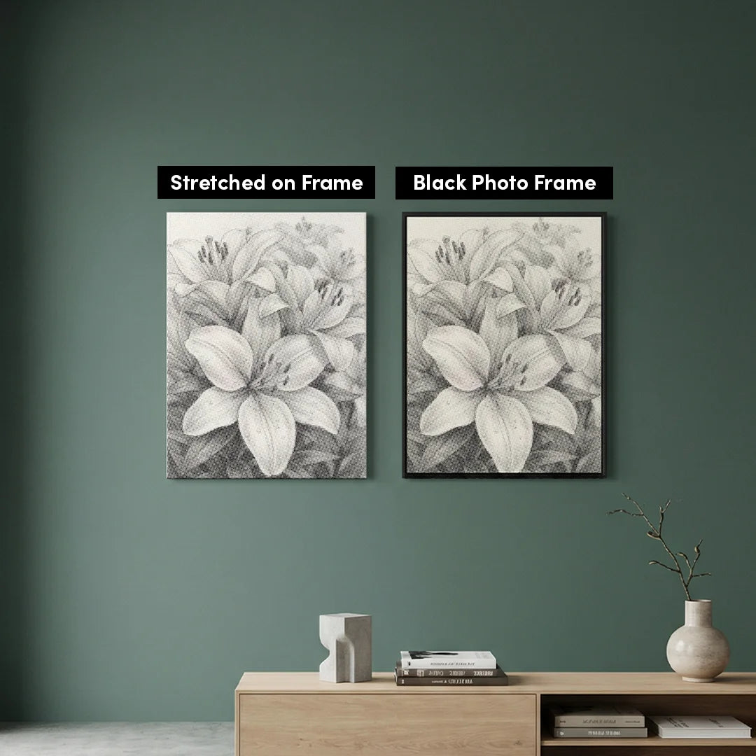 Malowanie kropek błyszczących kwiatów