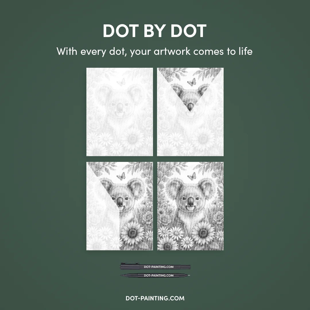 Kobiety z Wilkiem Punktowe Malowanie ➤ Wysyłka Następnego Dnia ✅ | Najwyższa Jakość